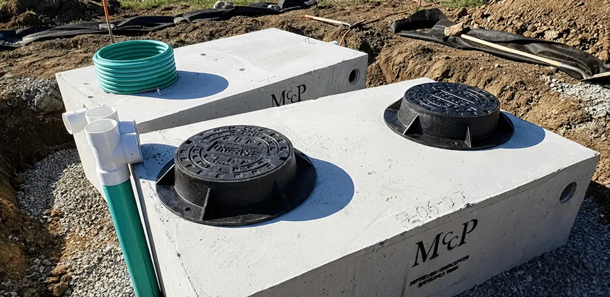 Grease trap installation unit set in place for drainage protection in Houston, TX