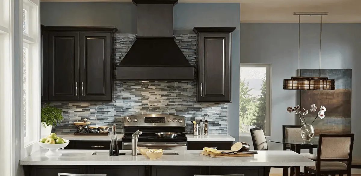 Kitchen cabinet painting and refinishing in a modern kitchen in Houston, TX